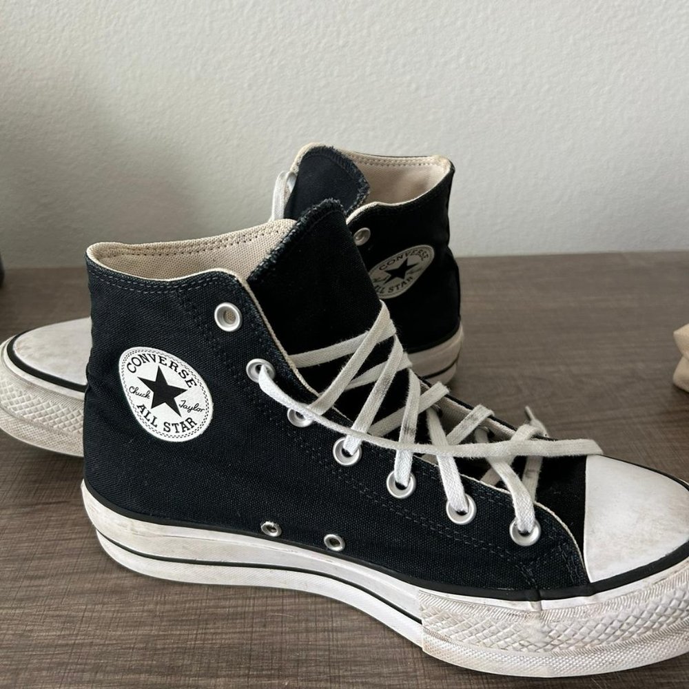 Black Platform Converse